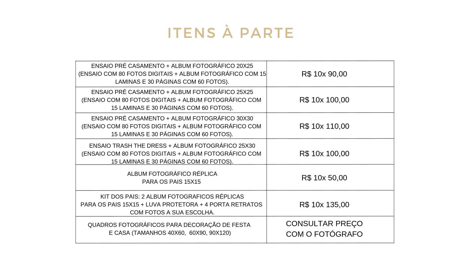 Foto INVESTIMENTO DE CASAMENTO Foto INVESTIMENTO DE CASAMENTO - Imagem 11